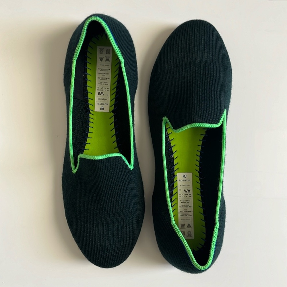 Rothy’s Merino - Wintergreen Loafers- Size 8